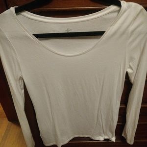 Loft white tissue tee